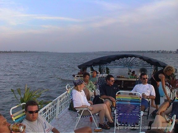 Fellow passengers on boat