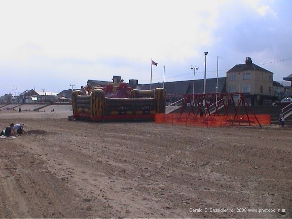 Inflateable Castle on the Beach