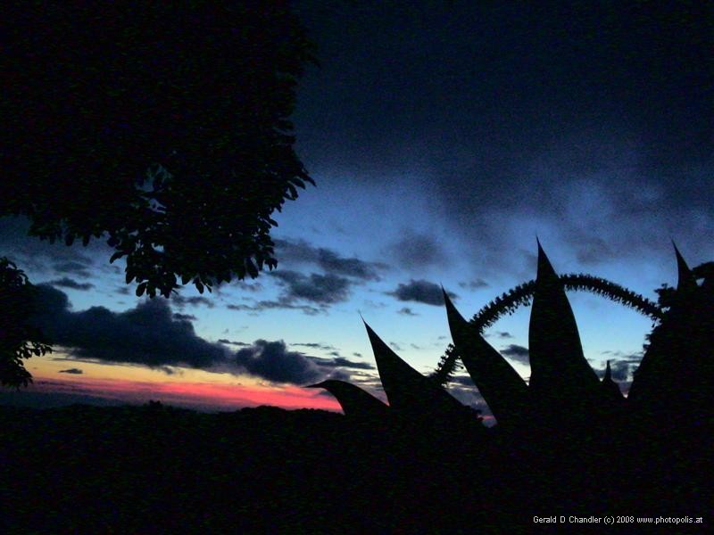 Sunset over Golfo de Nicoya seen from Sunset Hotel, Santa Elena
