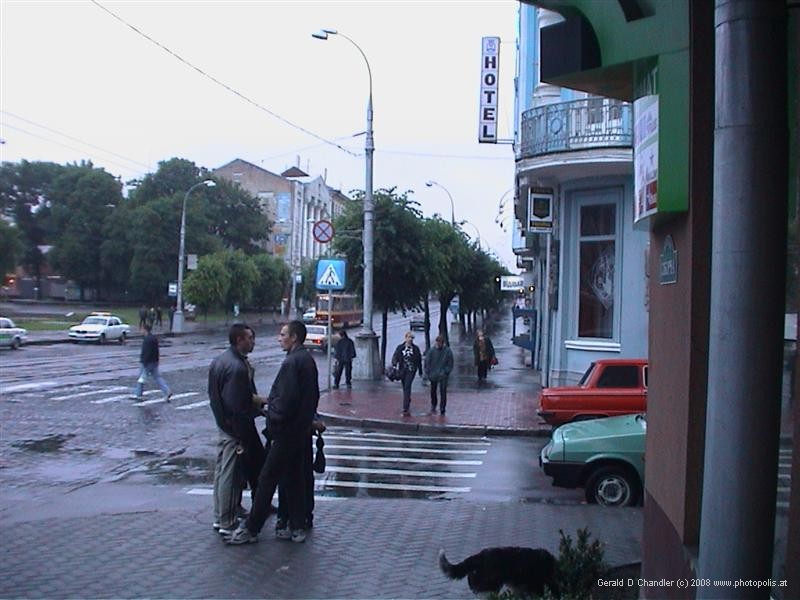 Street with the Hotel we didn't stay in