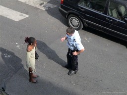 Policeman and Traffic Offender