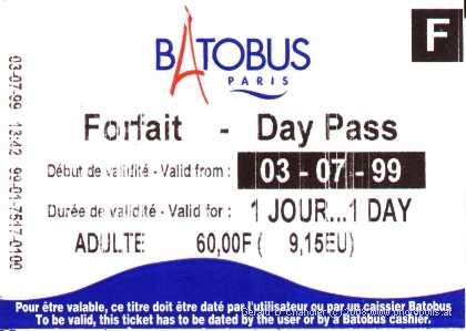 Batobus ticket
