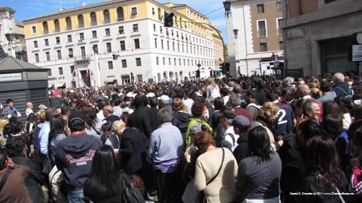 Crowds at the Beatification