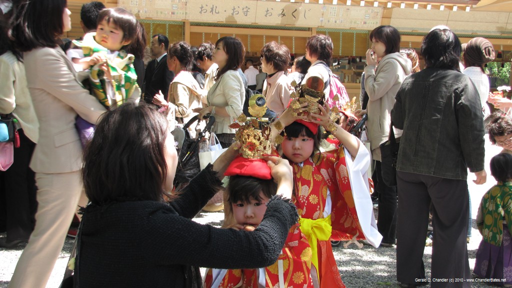 Two of the girls initiated at Atsuta