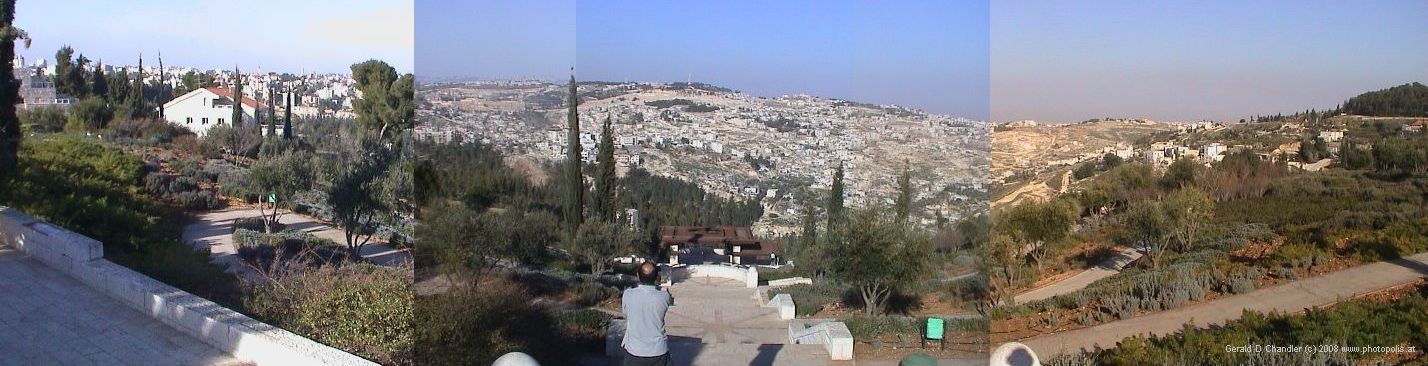 View from Haas Promenade of Old City and more