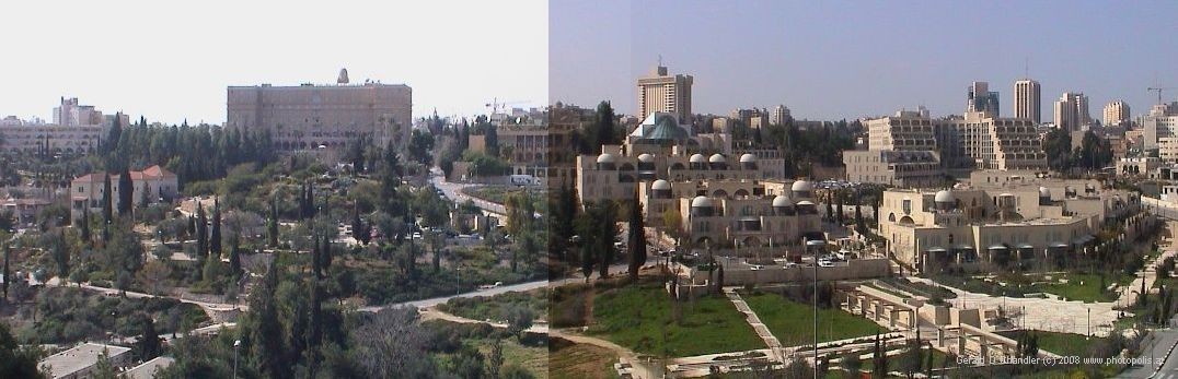 Looking west toward King David Hotel and new City