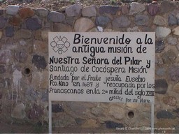 Sign to the Cocospera Mission