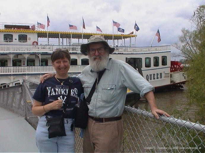 Jan, Gerry, and Mississippi riverboat